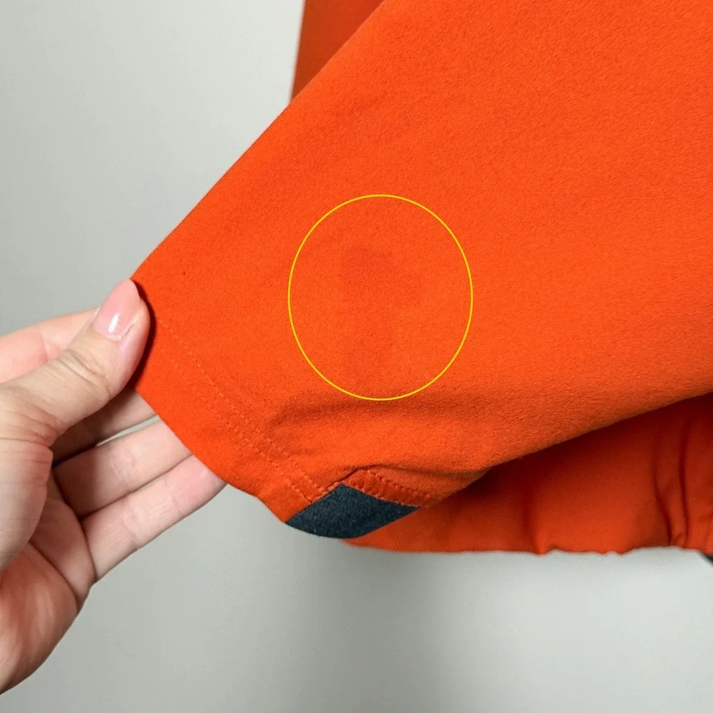 Nike‎ Clemson Tigers Mens Sideline Jacket XL Orange Full Zip Performance Sports